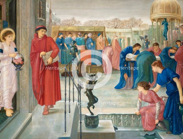 Saint Theophilus and the angel. Legend of the Martyrdom of Saint Dorothea.