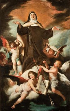 Saint Theresa in Glory, 1620s. Creator: Strozzi, Bernardo (1581-1644)