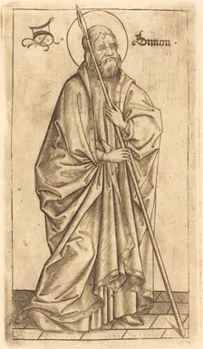 Saint Thomas (?) or Saint Simon (?), c. 1470/1480. Creator: Israhel van Meckenem