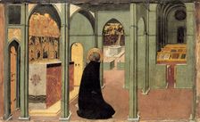 Saint Thomas Aquinas in Prayer, ca 1428-1432. Artist: Sassetta (1392-1450)