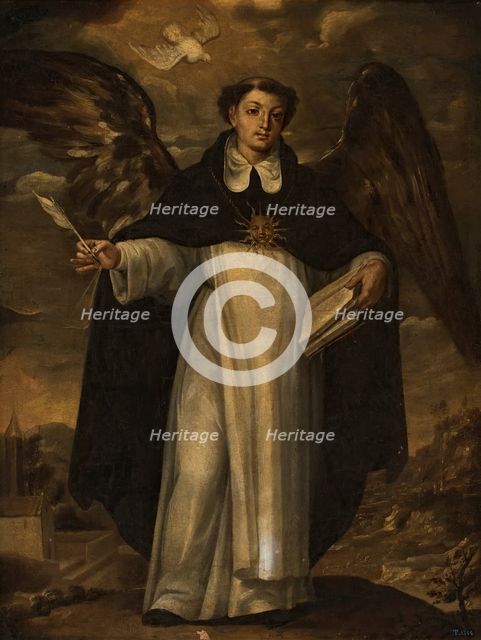 Saint Thomas Aquinas, late 17th-early 18th century. Creator: José Risueño.