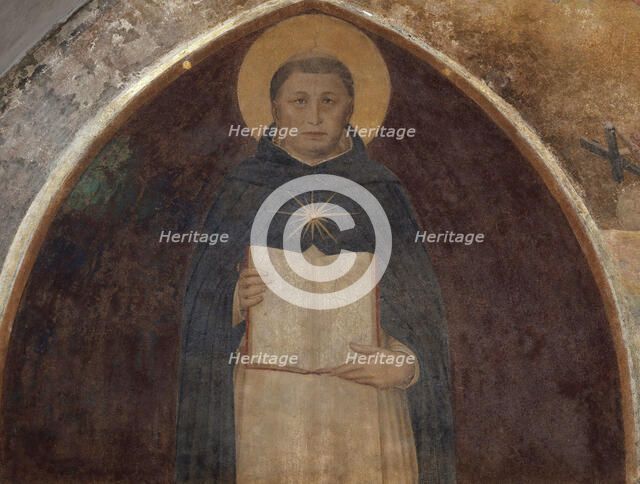 Saint Thomas Aquinas with the "Summa Theologica", 1441-1442. Creator: Angelico, Fra Giovanni, da Fiesole (ca. 1400-1455).