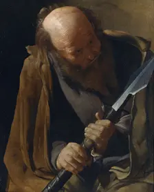 Saint Thomas the Apostle. Artist: La Tour, Georges, de (1583-1652)