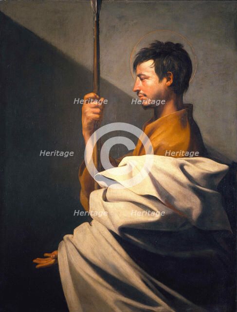 Saint Thomas the Apostle, c. 1612. Creator: Ribera, José, de (1591-1652).