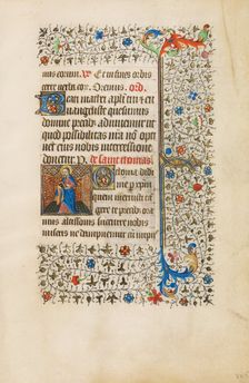 Saint Thomas with a Book; Book of Hours, about 1440-1450. Creator: Workshop of the Bedford Master