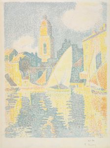 Saint-Tropez: The Port, 1897-1898. Creator: Paul Signac (French, 1863-1935)