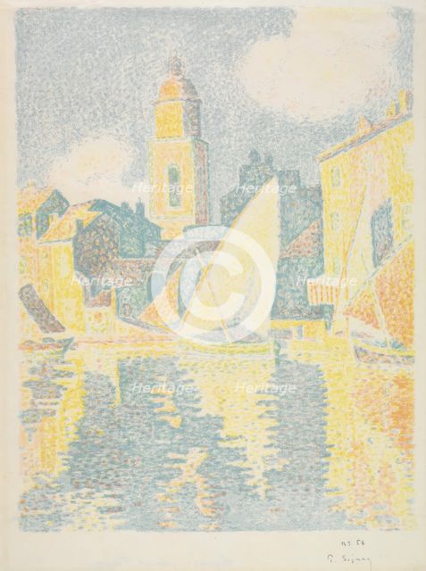 Saint-Tropez: The Port, 1897-1898. Creator: Paul Signac (French, 1863-1935).