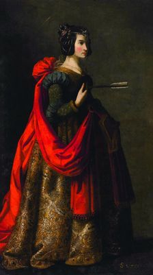 Saint Ursula, 1635. Creator: Zurbarán, Francisco, de (1598-1664)