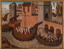 Saint Ursula and the Eleven Thousand Virgins Returning to Cologne, c1485-1490. Creator: Swabian master (active ca. 1500)