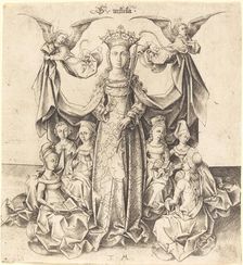 Saint Ursula and Her Maidens, c. 1475/1480. Creator: Israhel van Meckenem