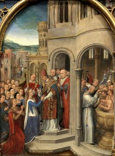 Saint Ursula Shrine: Arrival in Rome, 1489. Creator: Memling; Hans (1433/40-1494)