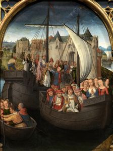 Saint Ursula Shrine: Departure from Basel, 1489. Creator: Memling; Hans (1433/40-1494)