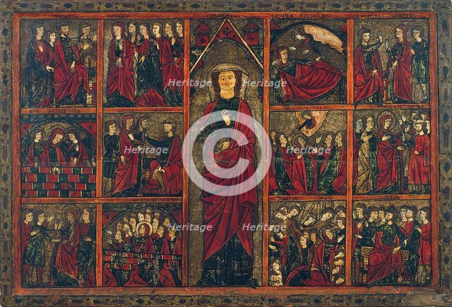 Saint Ursula with Scenes from her Life. Artist: Master of Bierge (active ca 1285-1300)