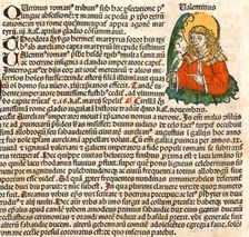 Saint Valentine (from the Nuremberg Chronicle), 1493. Artist: Anonymous