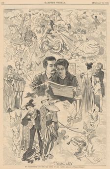 Saint Valentine's Day - The Old Story in All Lands. From "Harper's Weekly", 22 February 1868, 1868. Creator: Homer, Winslow (1836-1910)