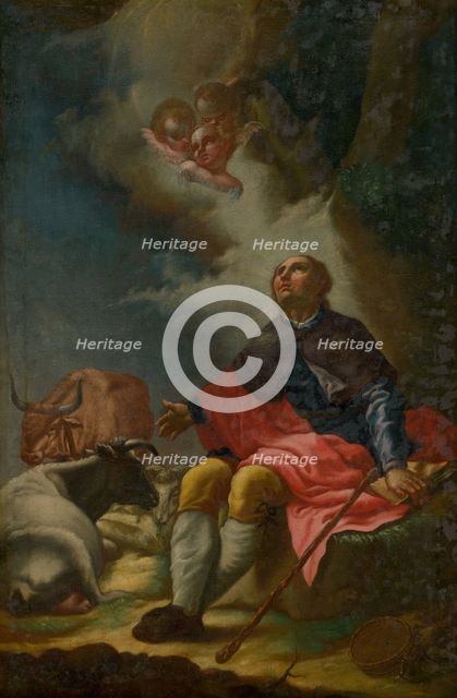 Saint Vendelín, 1750-1770. Creator: Johann Lucas Kracker.
