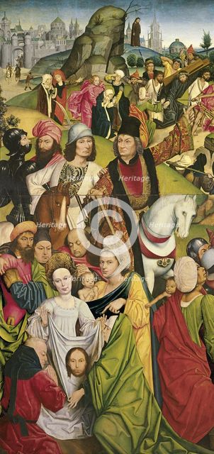 Saint Veronica and a Group of Knights. Artist: Baegert, Derick (ca 1440-after 1502)