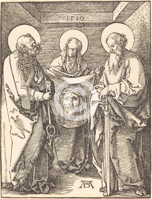 Saint Veronica between Saints Peter and Paul, 1509. Creator: Albrecht Durer.