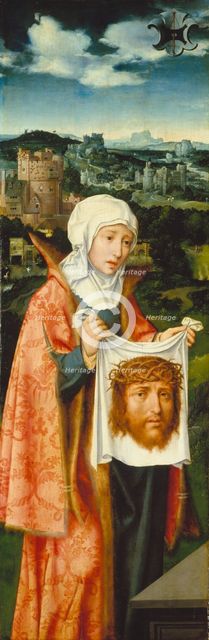 Saint Veronica Displaying the Sudarium, 1524. Creator: Joos van Cleve.