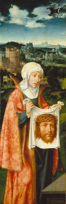 Saint Veronica Displaying the Sudarium, 1524. Creator: Joos van Cleve