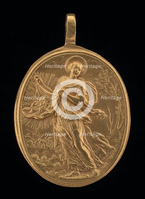 Saint Veronica [obverse], c. 1675. Creator: Giovanni Martino Hamerani.