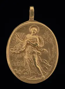 Saint Veronica [obverse], c. 1675. Creator: Giovanni Martino Hamerani