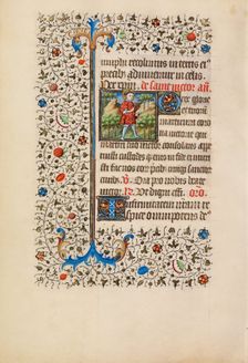 Saint Victor with a Sword; Book of Hours, about 1440-1450. Creator: Workshop of the Bedford Master