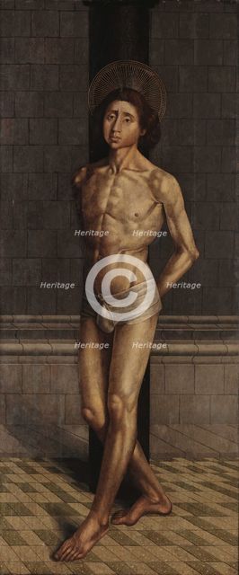 Saint Vincent at the Column, 1470s. Creator: Gonçalves, Nuno (active 1445-1480).