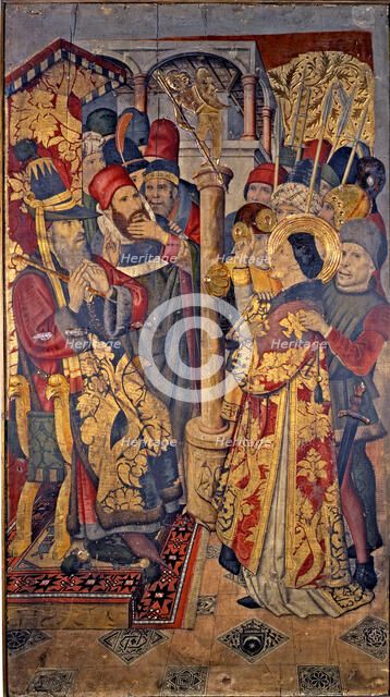 Saint Vincent before the judge and prefect Dacià, from the Altarpiece of Sant Vicenç de Sarria..