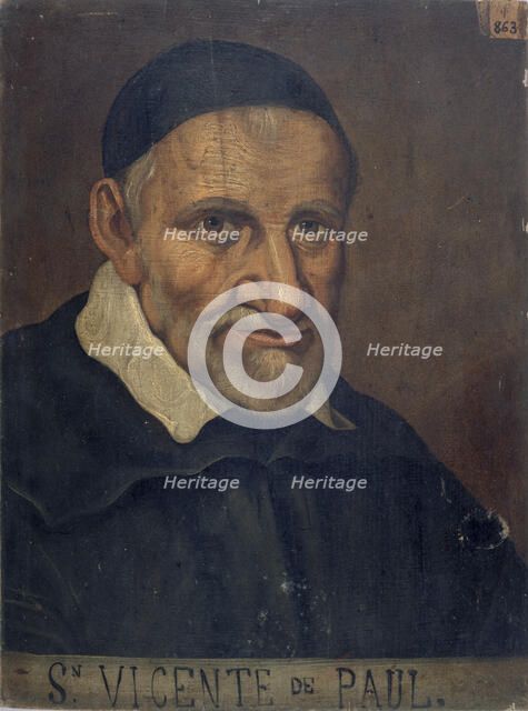 Saint Vincent de Paul (1581-1660), c. 1660. Creator: Anonymous.