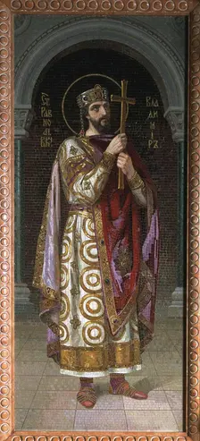Saint Vladimir of Kiev, 1900s. Creator: Bodarevsky, Nikolai Kornilovich (1850-1921)