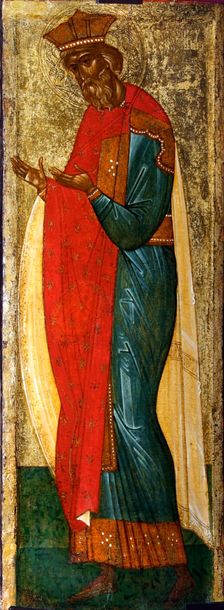 Saint Vladimir of Kiev, early 15th century. Creator: Russian icon