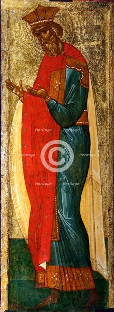 Saint Vladimir of Kiev, early 15th century. Creator: Russian icon.