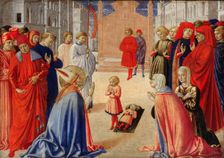 Saint Zenobius raises a boy from the dead, 1462. Artist: Gozzoli, Benozzo (ca 1420-1497)