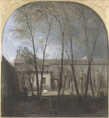Sainte-Marguerite Cemetery; presumed location of the tomb of Louis XVII, 1856. Creator: Auguste Jacques Regnier