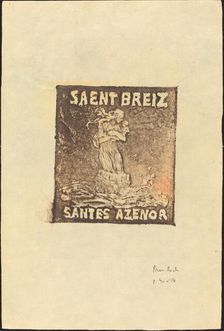 Sainte Azenor de Goelo. Creator: Pierre Roche