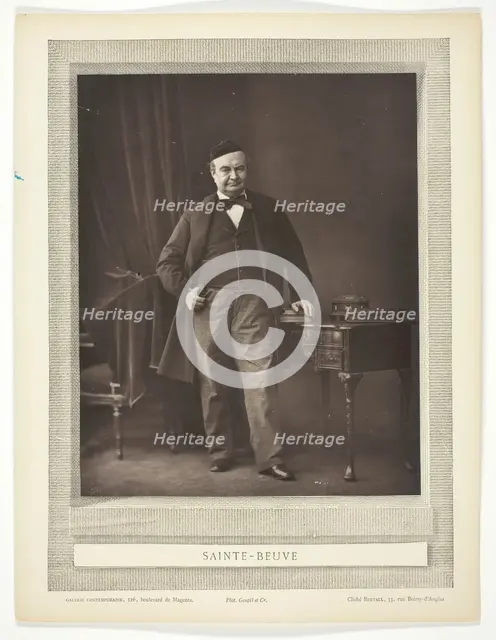 Sainte-Beuve, 1875/77. Creator: Bertall.