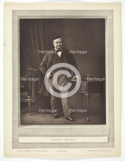 Sainte-Beuve, 1875/77. Creator: Bertall.