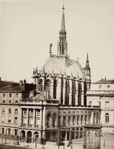 Sainte-Chapelle, Paris, between 1860 and 1870. Creator: Edouard Baldus