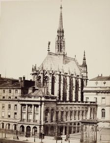 Sainte-Chapelle, Paris, between 1860 and 1870. Creator: Edouard Baldus