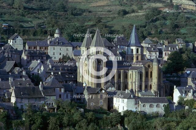 Sainte Foy church in Conques, 12th century. Artist: Unknown