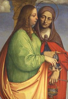 Saints Martha and Mary Magdalene, Early16th century. Creator: Giovanni Agostino da Lodi (active c. 1495-c. 1525)