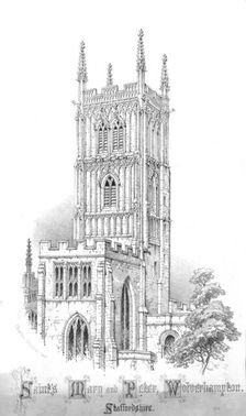Saints Mary and Peter, Wolverhampton. Staffordshire c1850s