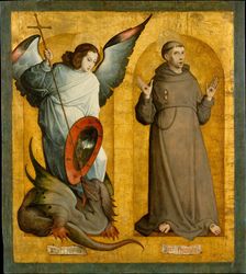 Saints Michael and Francis, ca. 1505-9. Creator: Juan de Flandes, the Elder