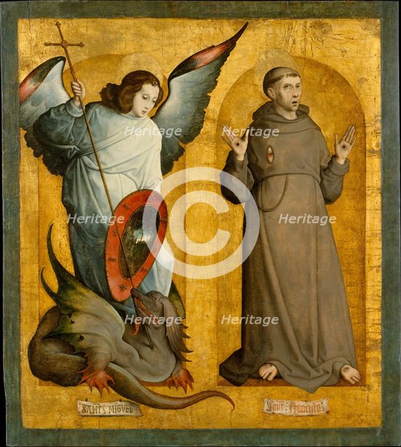 Saints Michael and Francis, ca. 1505-9. Creator: Juan de Flandes, the Elder.