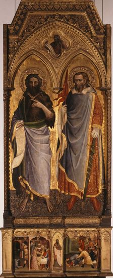 Saints Nemesius and John the Baptist, 1385. Creator: Spinello, Aretino (c. 1350-1410)