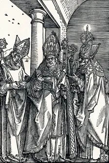 Saints Nicholas, Ulrich and Erasmus 1508 (1906). Artist: Albrecht Durer