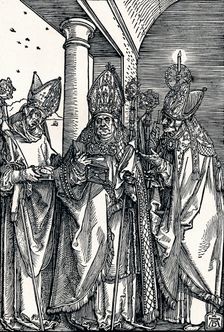 Saints Nicholas, Ulrich and Erasmus 1508 (1906). Artist: Albrecht Durer