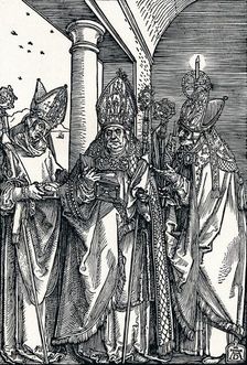 Saints Nicholas, Ulrich and Erasmus 1508 (1906). Artist: Albrecht Durer