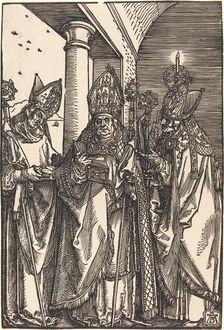 Saints Nicholas, Ulrich, and Erasmus, c. 1508. Creator: Albrecht Durer